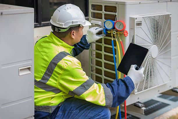 Professional Hvac technician working in Canmer, KY